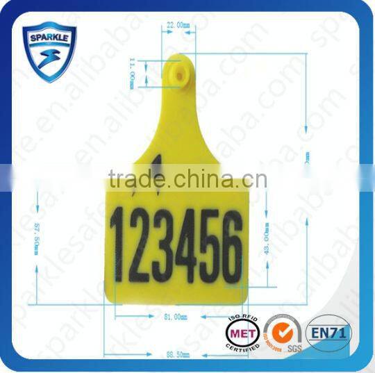 UHF Long Range Livestock rfid ear tags for cattle