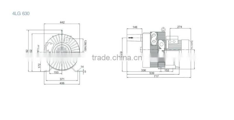 Aluminum industrial hot air blower
