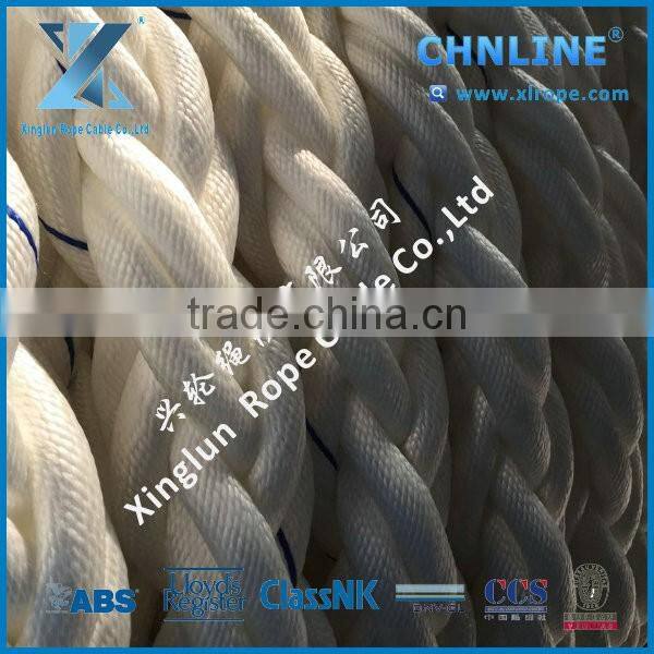 Excellent repeated loading abillity polypropylene mooring rope for ship