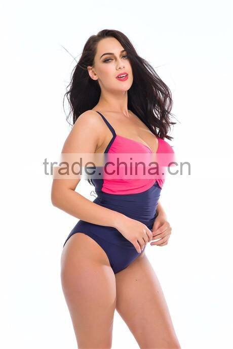 2016 hot sexy fat women one piece plus size swimwear