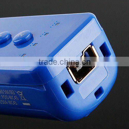 Wireless Remote Control with Silicon Skin for Nintendo Wii Dark Blue