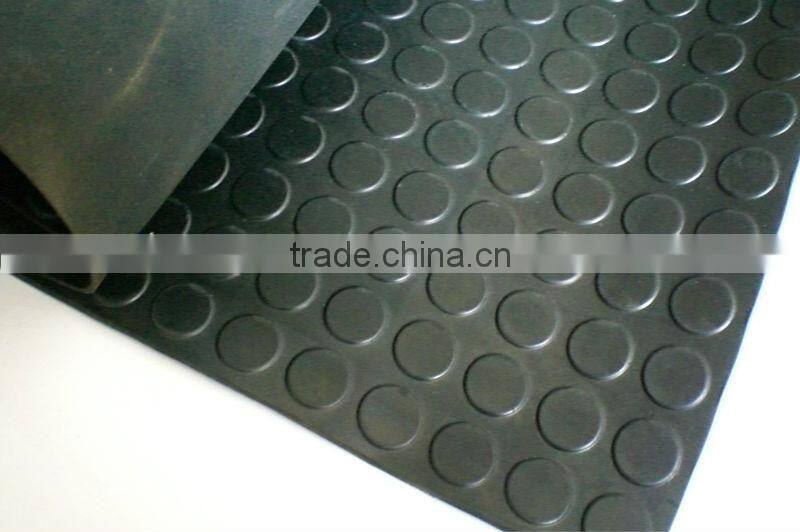 from 3mm to 6mm thickness stud rubber flooring mat