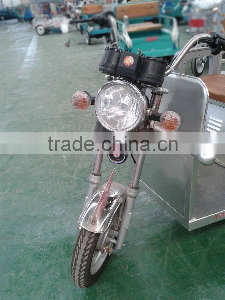 500W electric tricycle bicycle prices with 2 seat for adults
