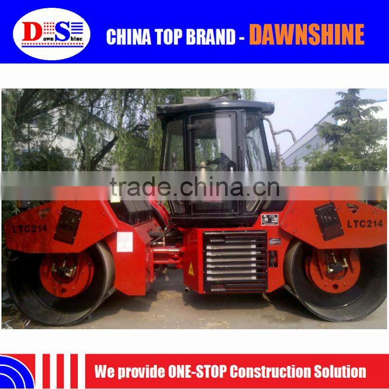 New LUTONG LTC214 Full Hydraulic Double Drum Vibratory Road Roller Capacity 14 Tons for Sale