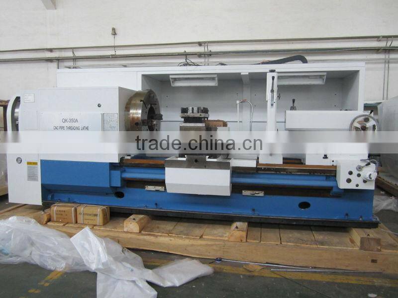 14" Hollow Spindle CNC Pipe Threading Lathe QK-350A