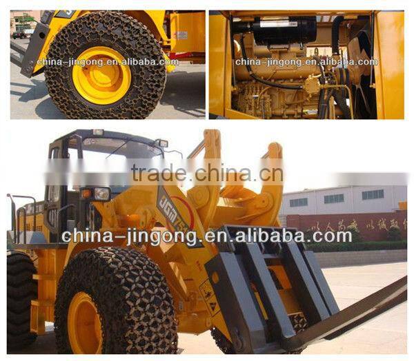 heavy equipment stone block chinese loader JGM751FT16 can lift 16 tons