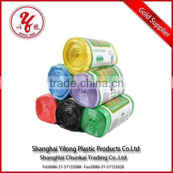 HDPE trash bags on roll