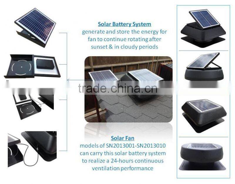 outdoor waterproof solar air extractor roof fan