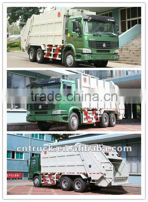 howo garbage compactor truck for cheap sale