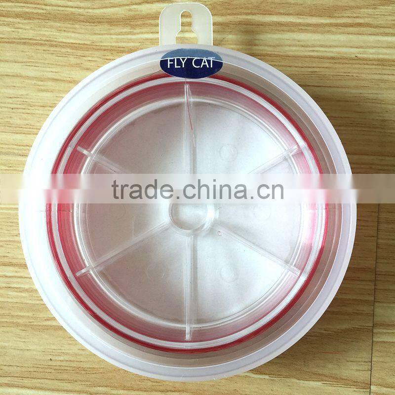 3.0# 0.28mm red color 50m spool nylon monofilament fishing line