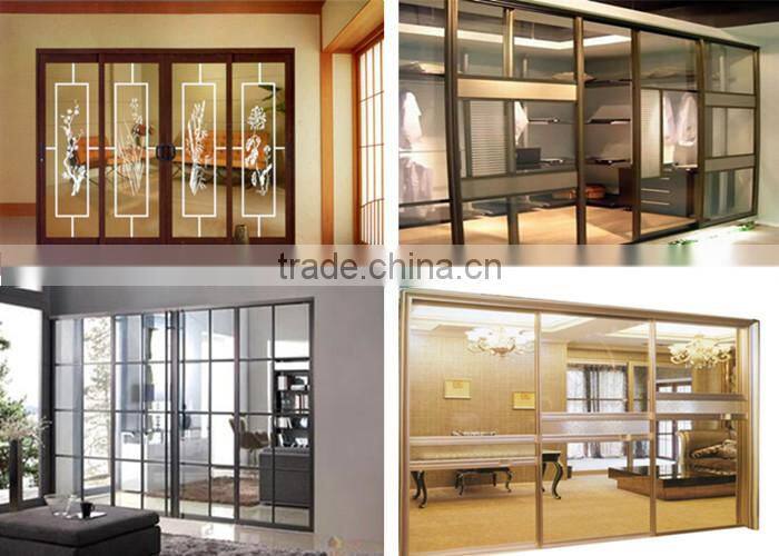 CE certificate size customized tempered modern single glass sliding door