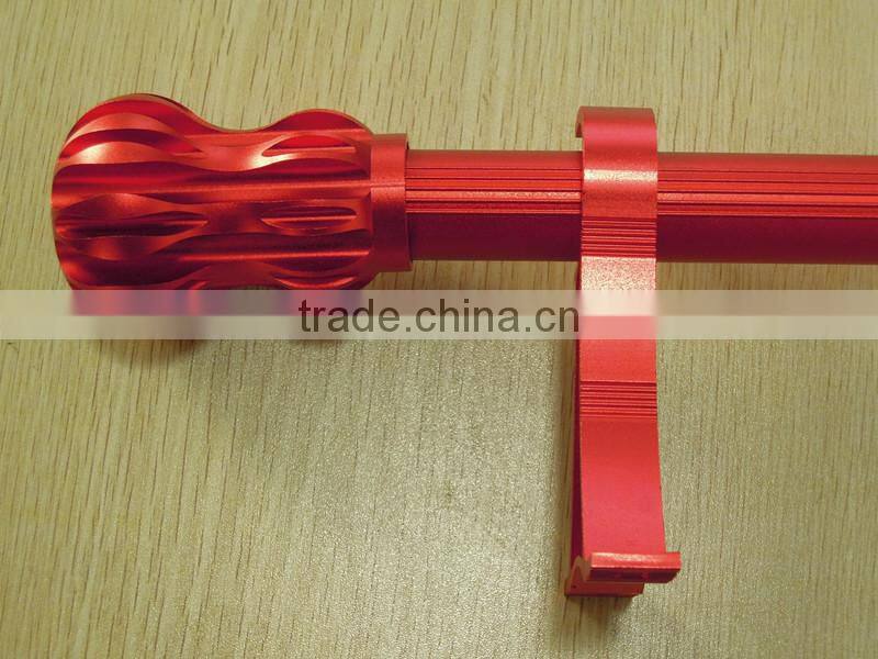 Top grade champagne anodized curtains rod aluminium profile