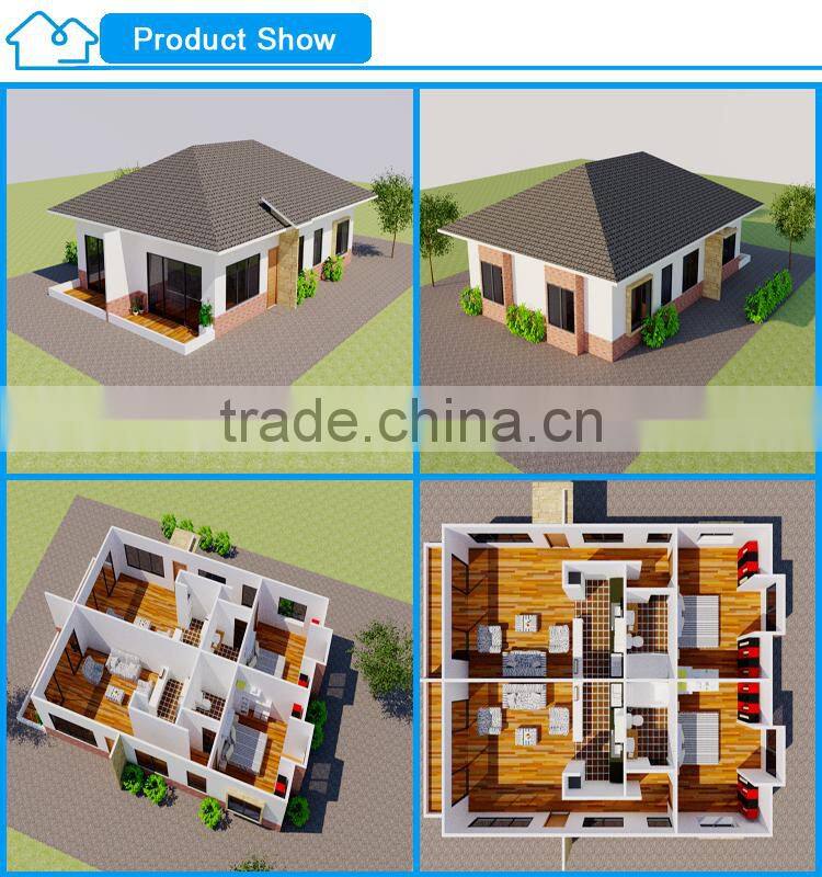 One Level Low Cost Customized Design Steel Prefabricated Bungalow