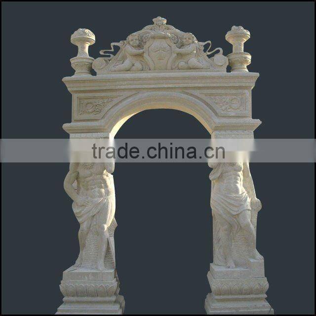 Hand Carved Stone Door Frame for Home Decoration