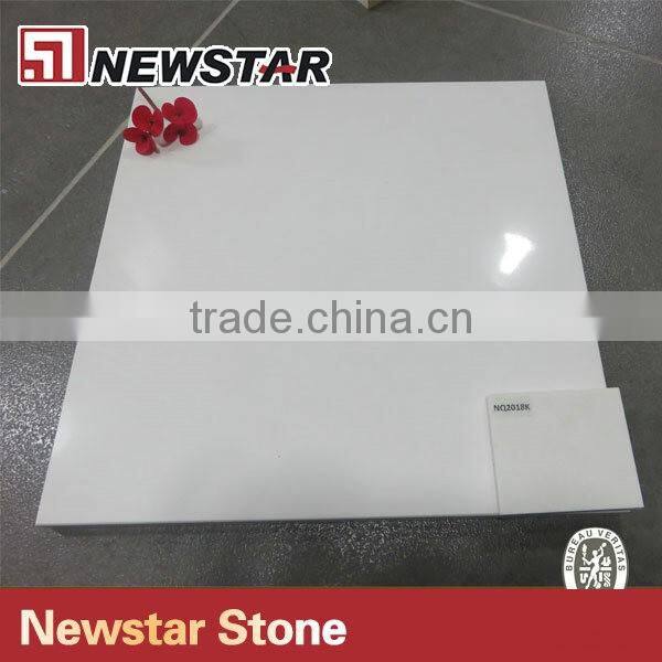 Newstar white quartz tiles,quartz floor
