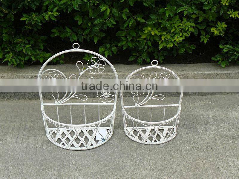 Durable S/3 Metal Garden Flower Wall Planters