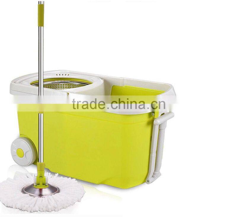 vivinature removable 360 magic spin mop with two wheels, mop with bucket