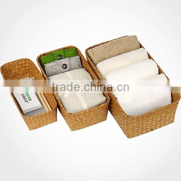 3pcs New Natural wicker baske sundries