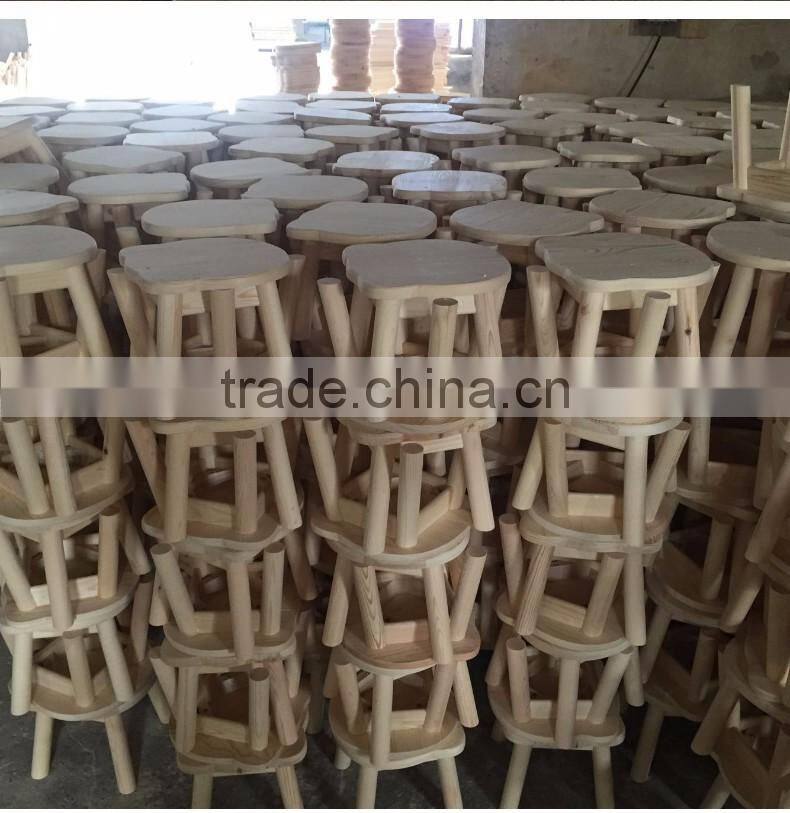 Children favorite mini four legs christmas use wood leisure chair hot wholesale