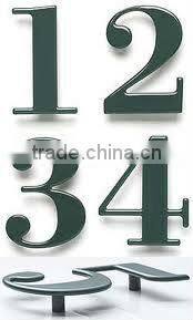 3D New design Stainless steel House Numbers letters for door and Entrance