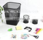 Factory Wholesale Fancy Metal Mesh Office Desk Stationery Set