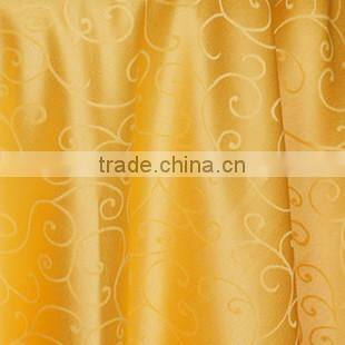 hotsale white jacquard table cover for hotel restaurant weddings