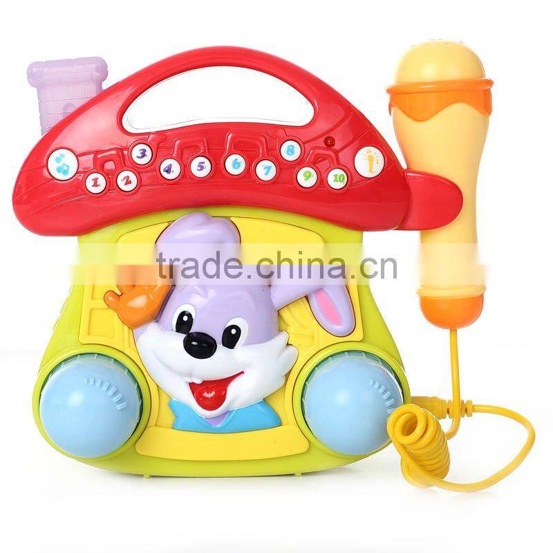 Stock supply fashion plastic portable jukebox toys small order