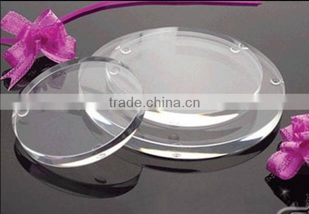Clear transparent acrylic coaster,OEM cheaper plastic coaster