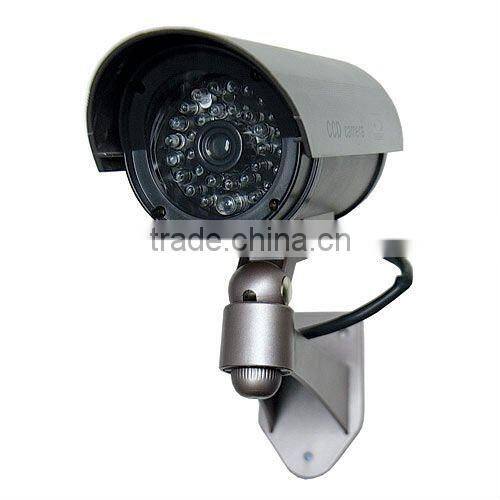 New Arrival!! Solar powered Vandal-proof Dummy security IR camera w/ outdoor rain shield for outdoor