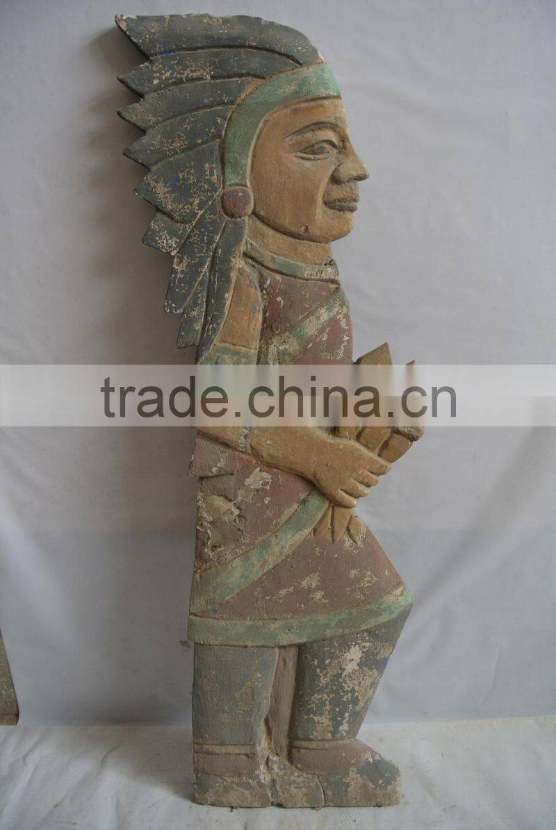 Antique wooden carving eagle wall relief decoration