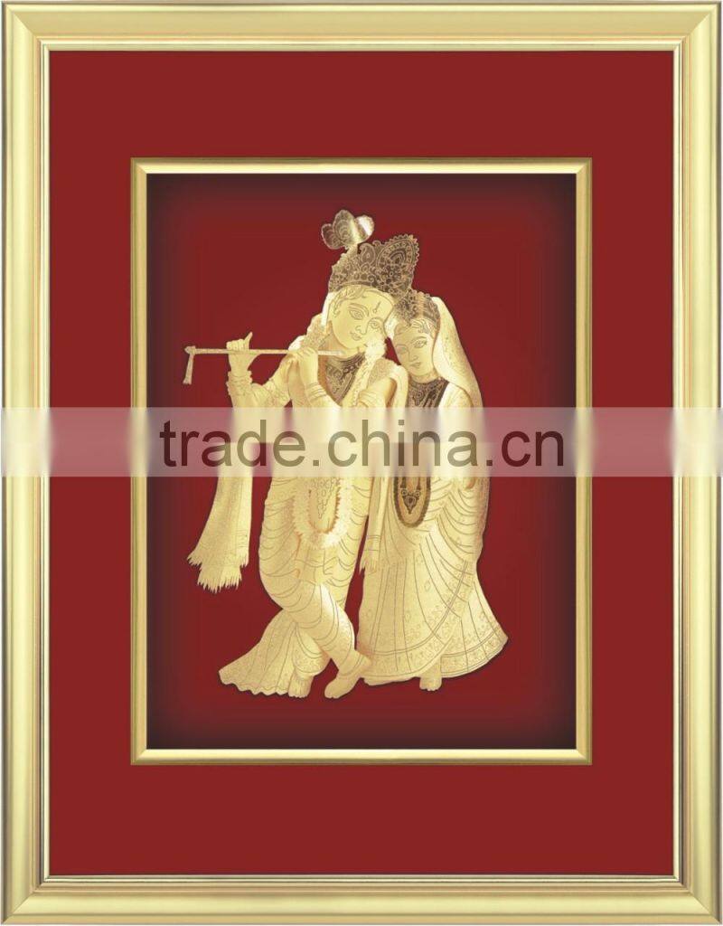 Gold Foil factory cheap price 3d indian god picture