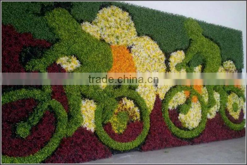 Indoor and outdoor decorative green plants wall make and install