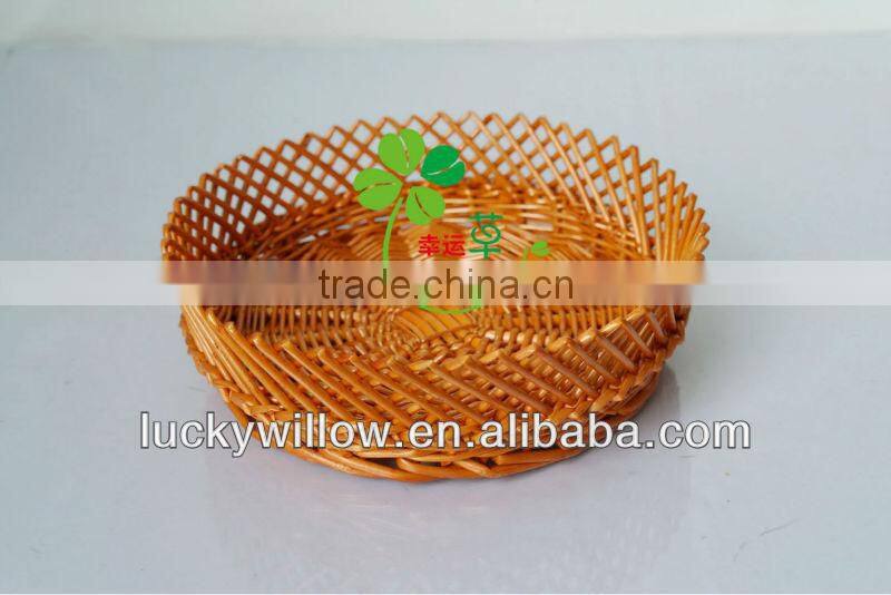 set 3 willow with lining decorative fruit basket decoration