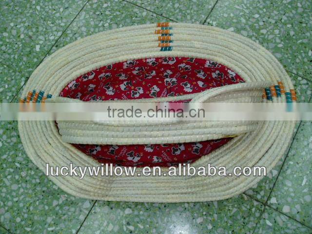 Corn husks basket for pet bed&sofa(factory provide)