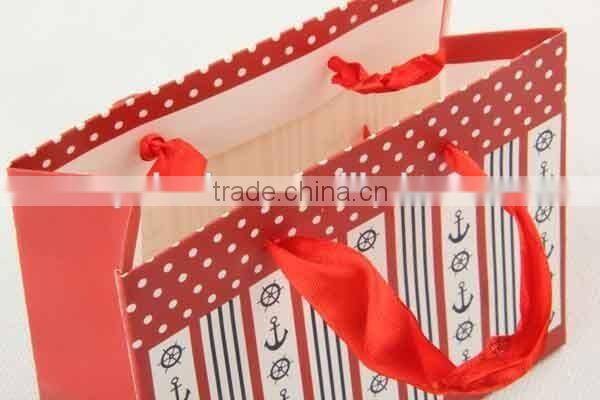 Foldable Gift Bag With Anchor Patterns/ Shopping Bag