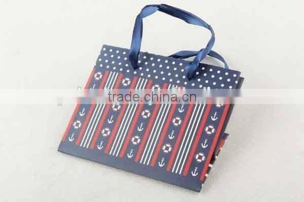 Foldable Gift Bag With Anchor Patterns/ Shopping Bag