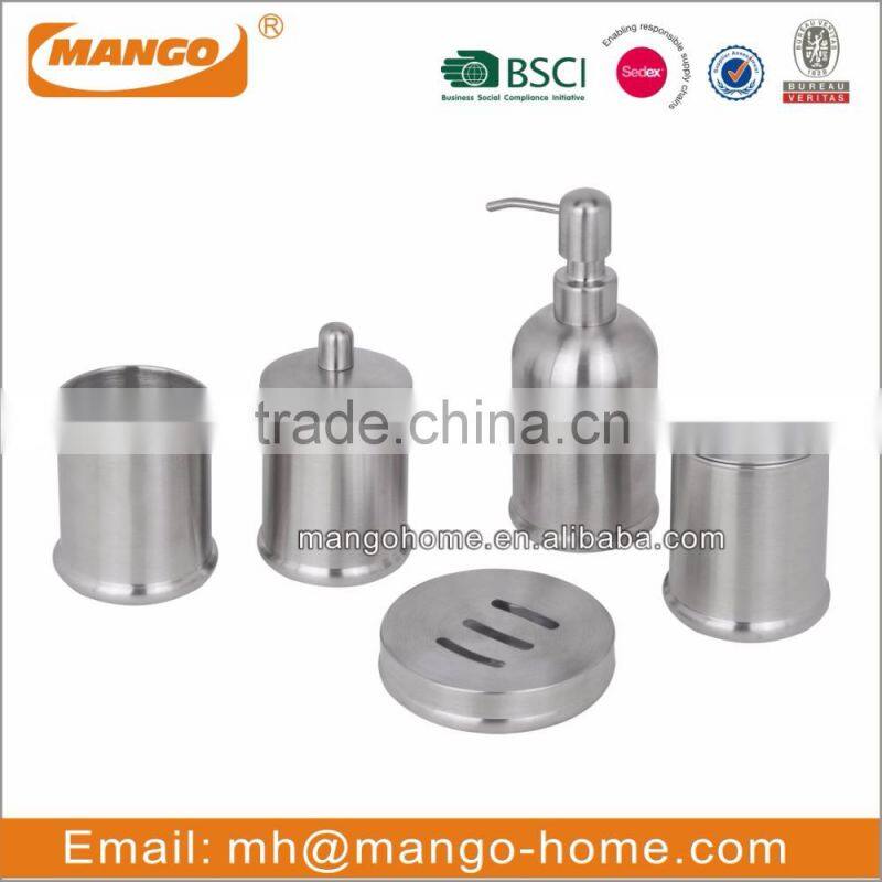 Hot Sale Elegant Round Stainless Steel Bathroom Set