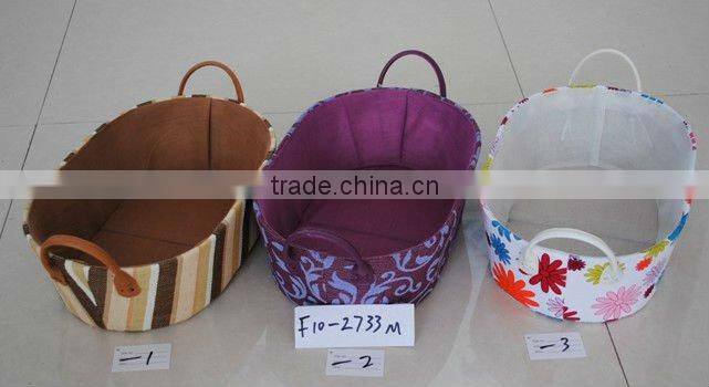 fabric woven paper box with ears