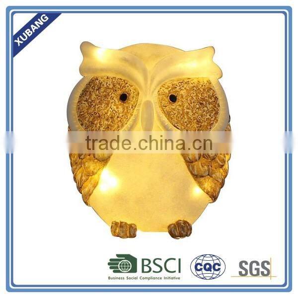 Owl animal statues garden lights for sales