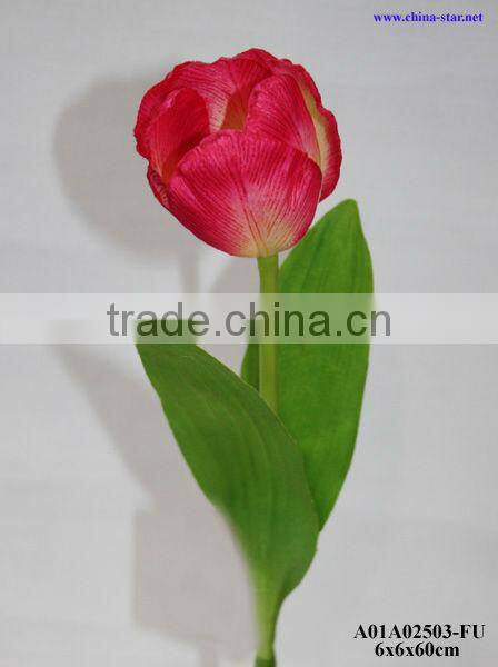 artificial tulip flower with single stem