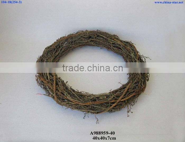 woven wicker wreath