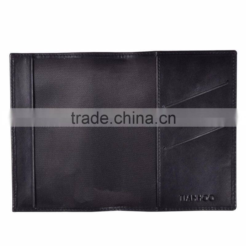Best brand good quality genuine leather RFID blcoking travel passport cover