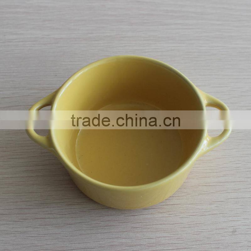 Set of 4 colorful dinnerware ceramic tapas serving set