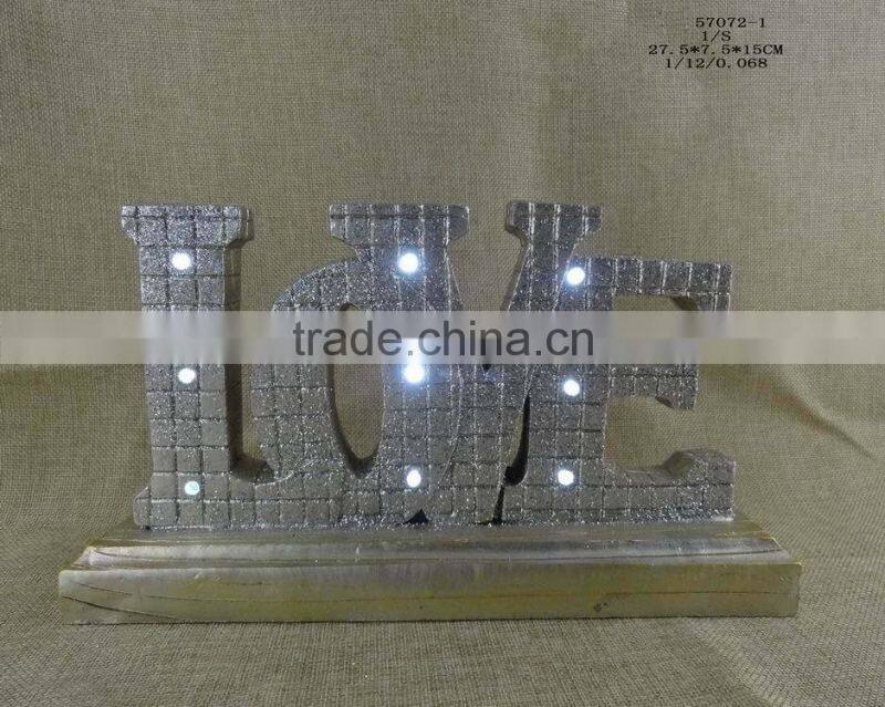Resin Chritsmas Decoration Led Letter Lights