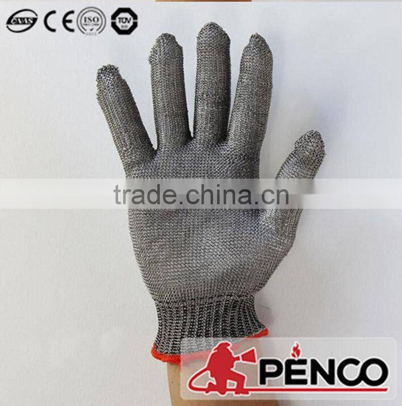 Stainless Steel Metal Mesh Butcher cut protected cooker operator working hand protection Glove