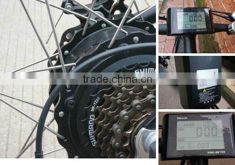 26 inch 350w electric fat tire snow bike