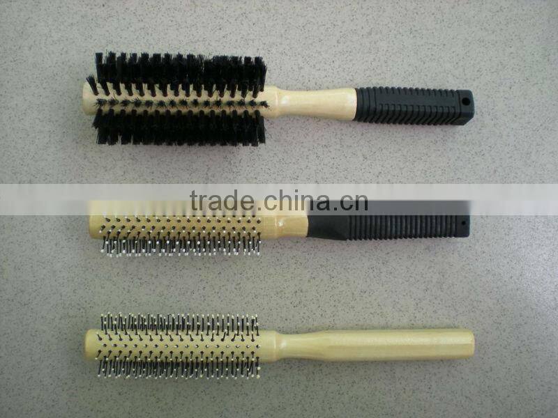 Wooden Rolling Hair Brush