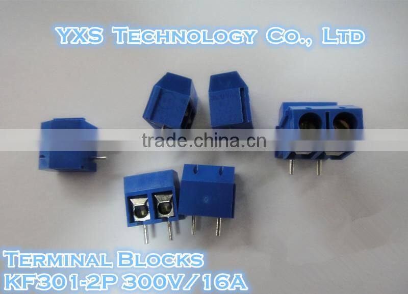 Terminal Blocks KF301-2P 300V/16A 5.0MM Blue terminal Can be spliced a 1 p