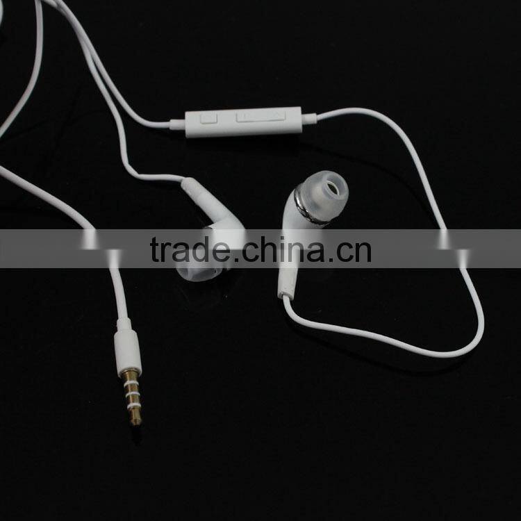 Flat wire cable high quality earphone with mic in ear earphone
