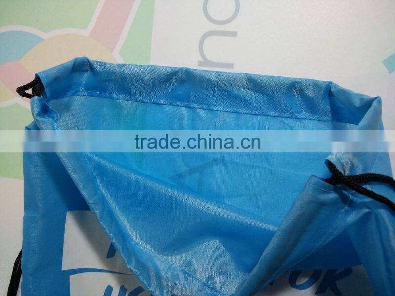 100% Promotional Cinch Pack rpet cinch sports bag with logo printing on the bag and the pouch